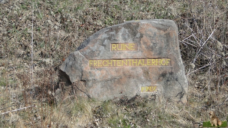 Ritterstein Nr. 275-2b Ruine Frechenthalerhof.JPG - Ritterstein Nr.275 Ruine Frechenthalerhof